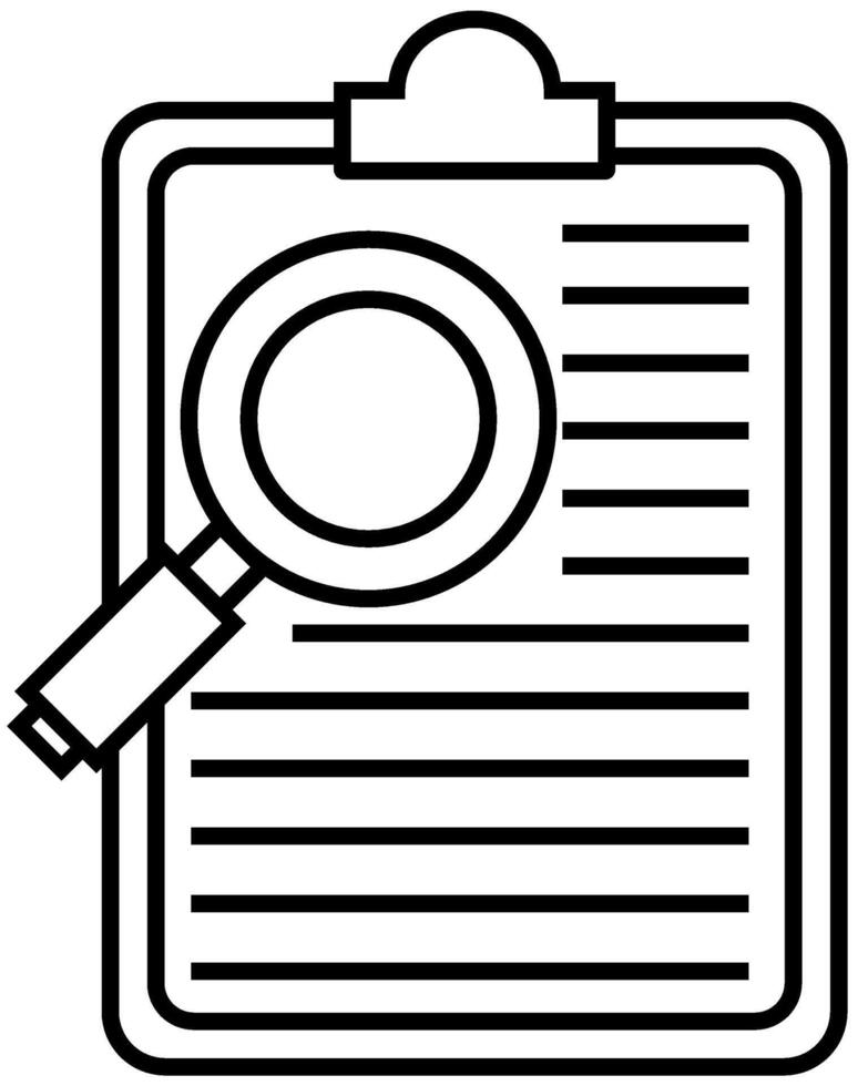 diagnosis icon. outline icon style vector