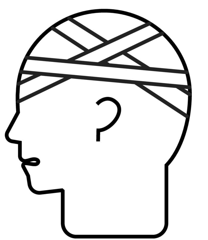 Injury icon. outline icon style. healthcare and medical icon vector