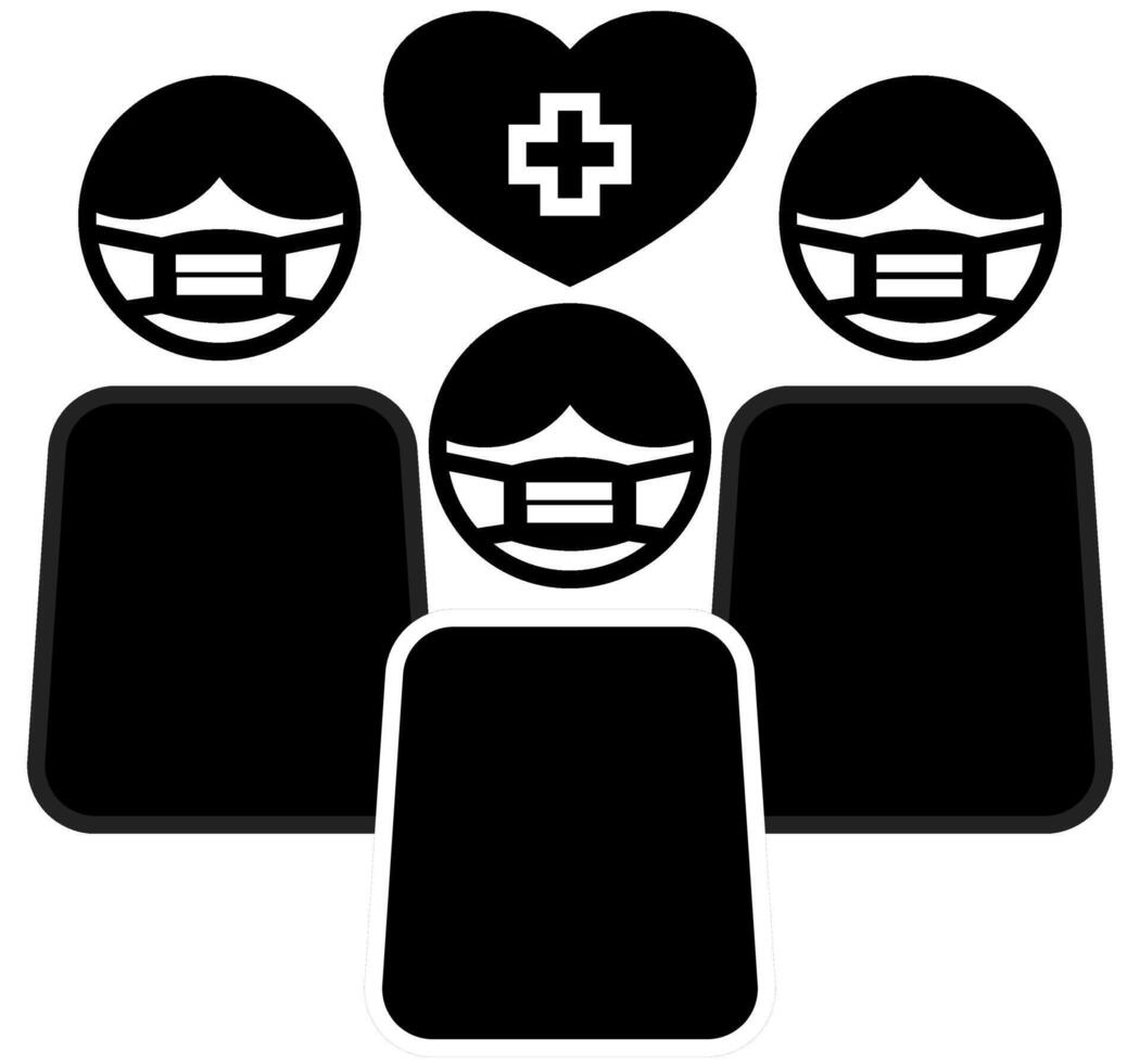 People icon. Healthcare and medical icon. solid icon style vector