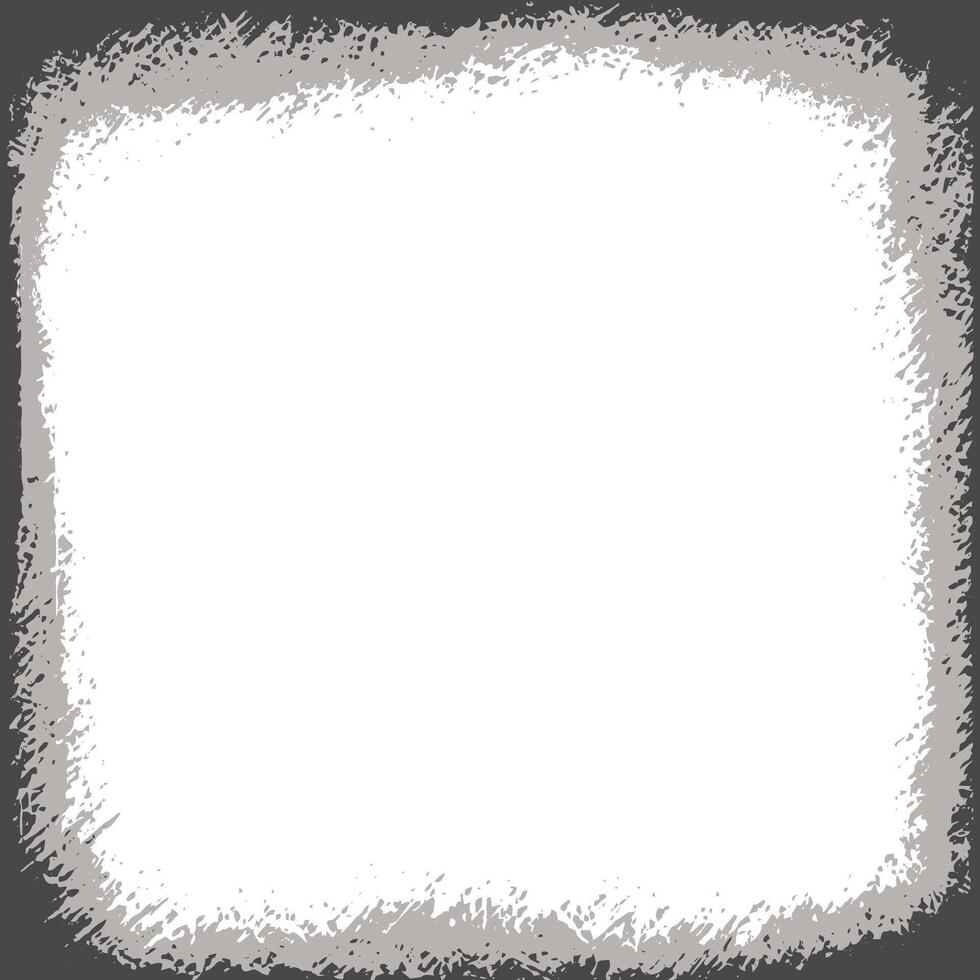 Grunge style border with a distressed, weathered appearance vector