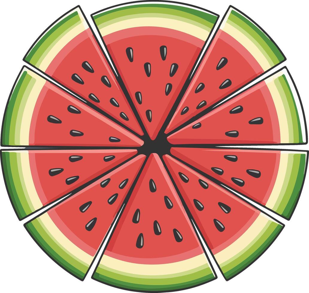 fresh clip art watermelon vector