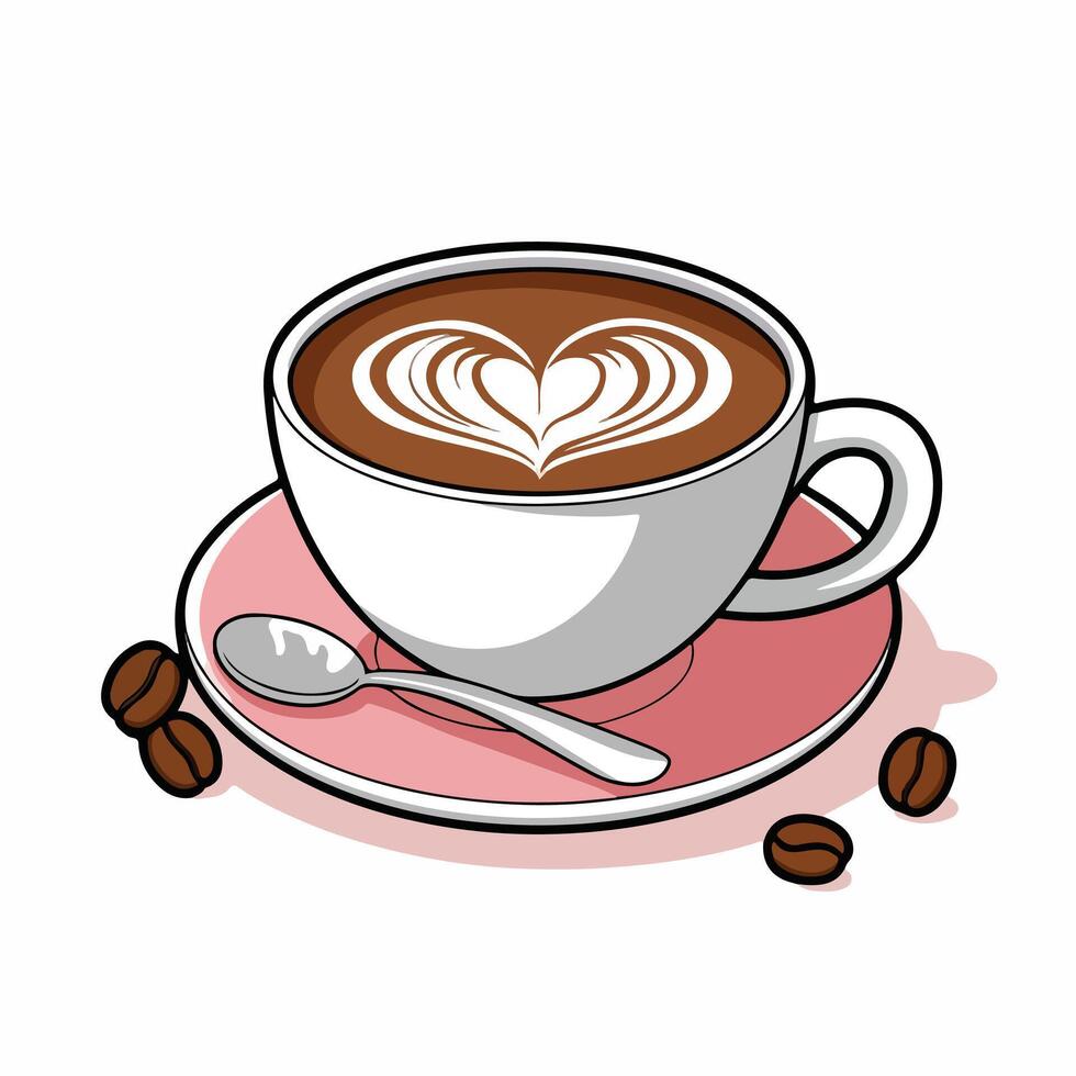 cappuccino Savor Every Warm Sip vector