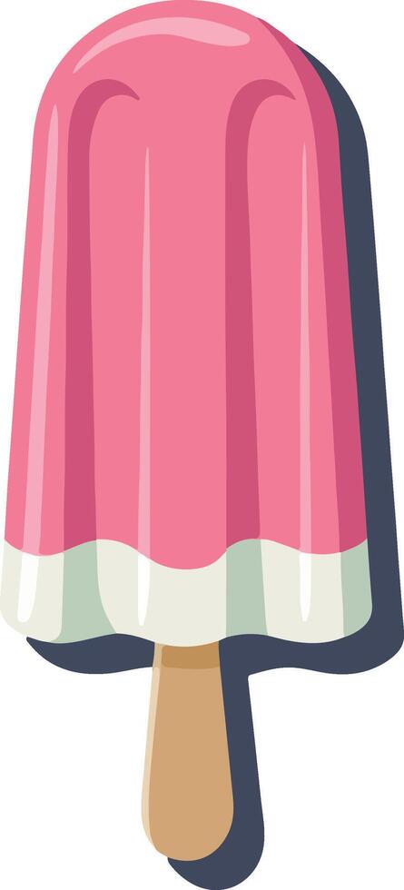 Cartoon sticker for summer design illustration of ice cream vector