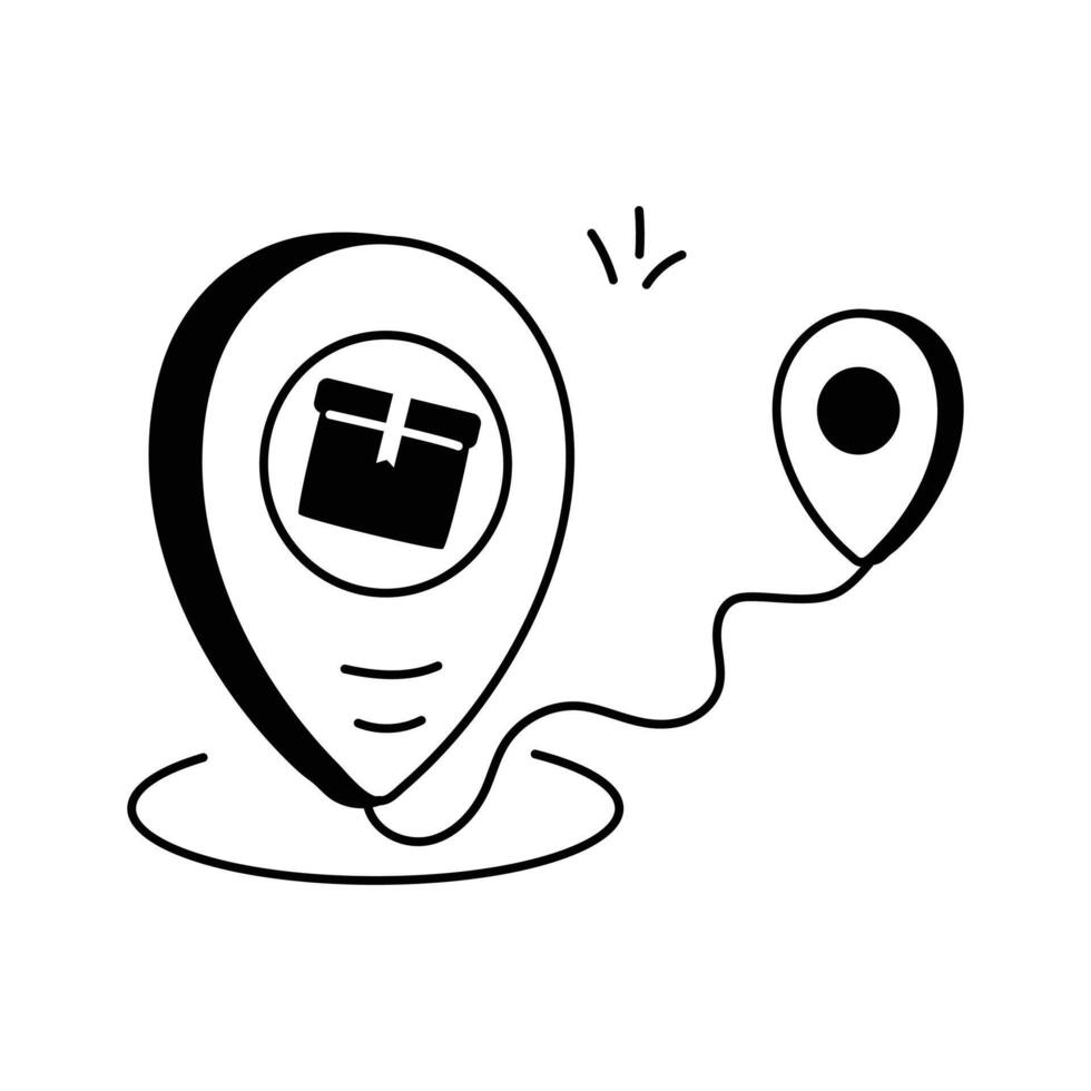Icon for shipping and delivering online orders vector