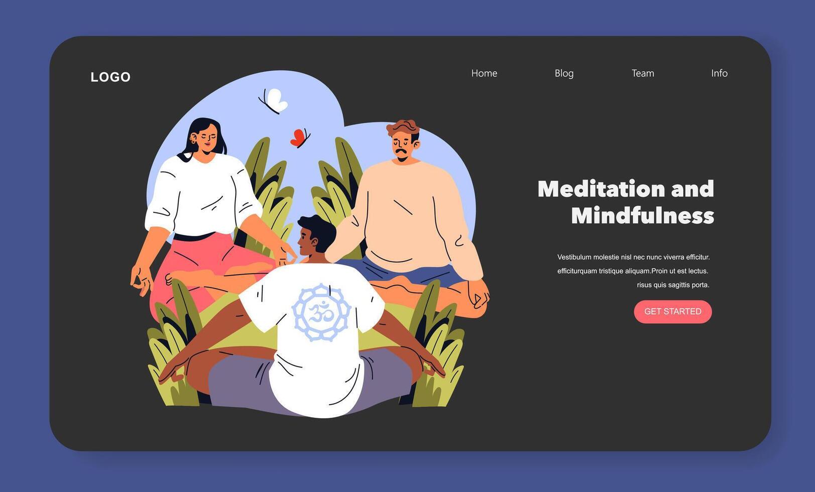 Burnout Breaks. Flat Illustration vector