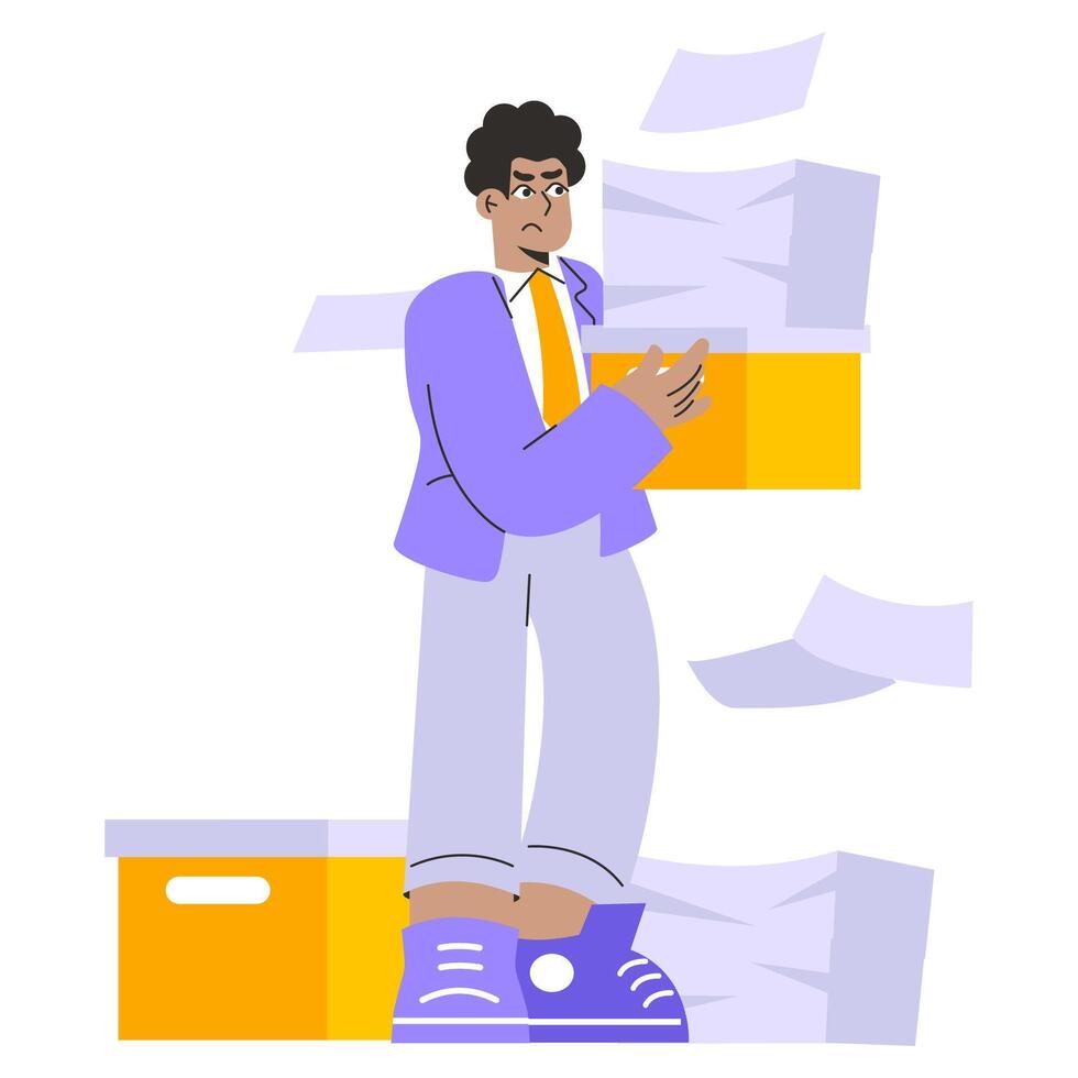 Businessman. Flat Illustration vector