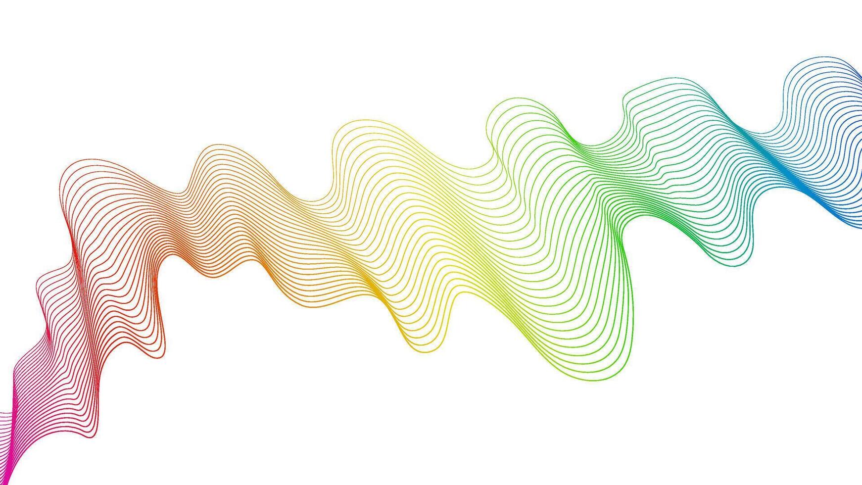 Abstract backdrop with wave gradient lines vector