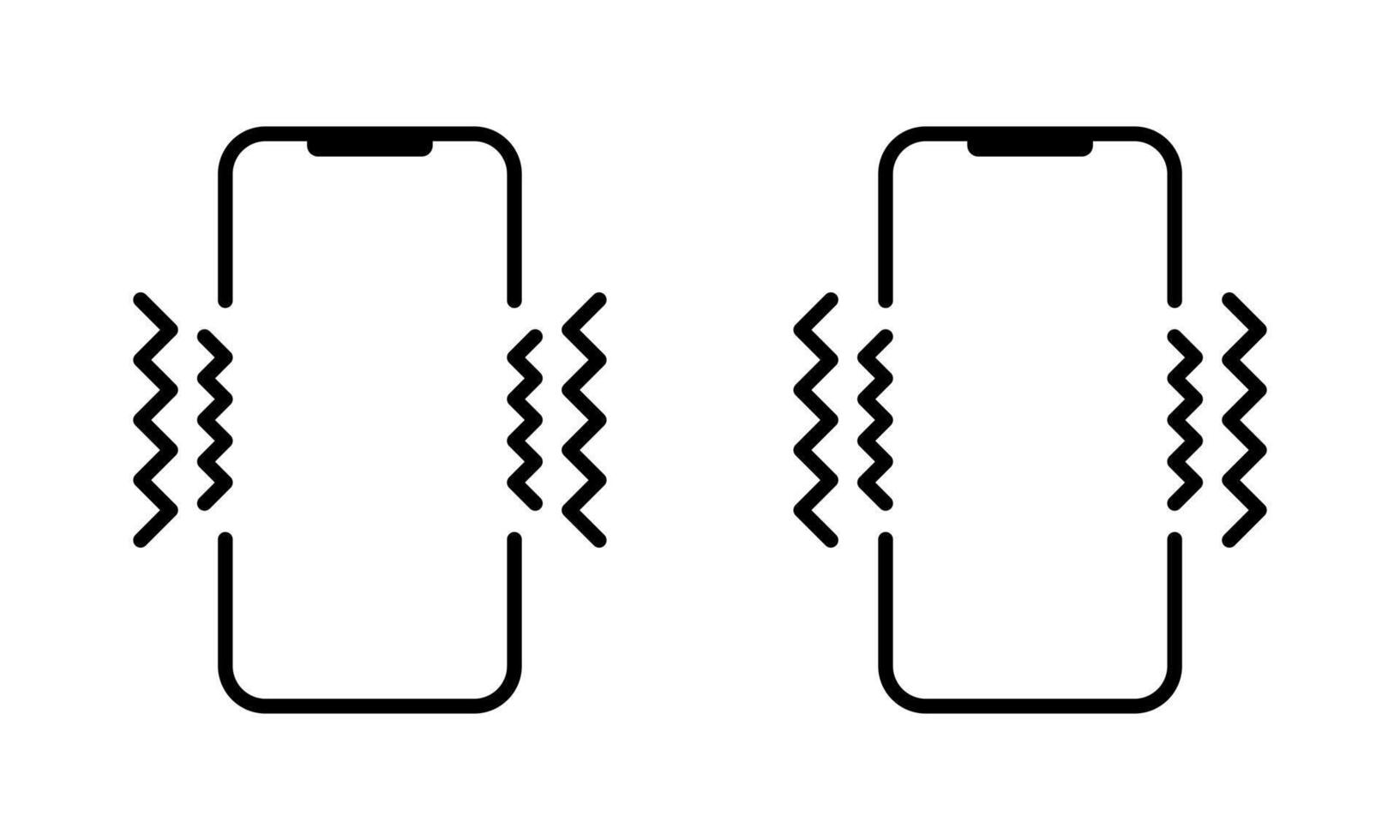 Smartphone shake icon. Phone vibration sign symbol. Vibrating cellphone concept vector