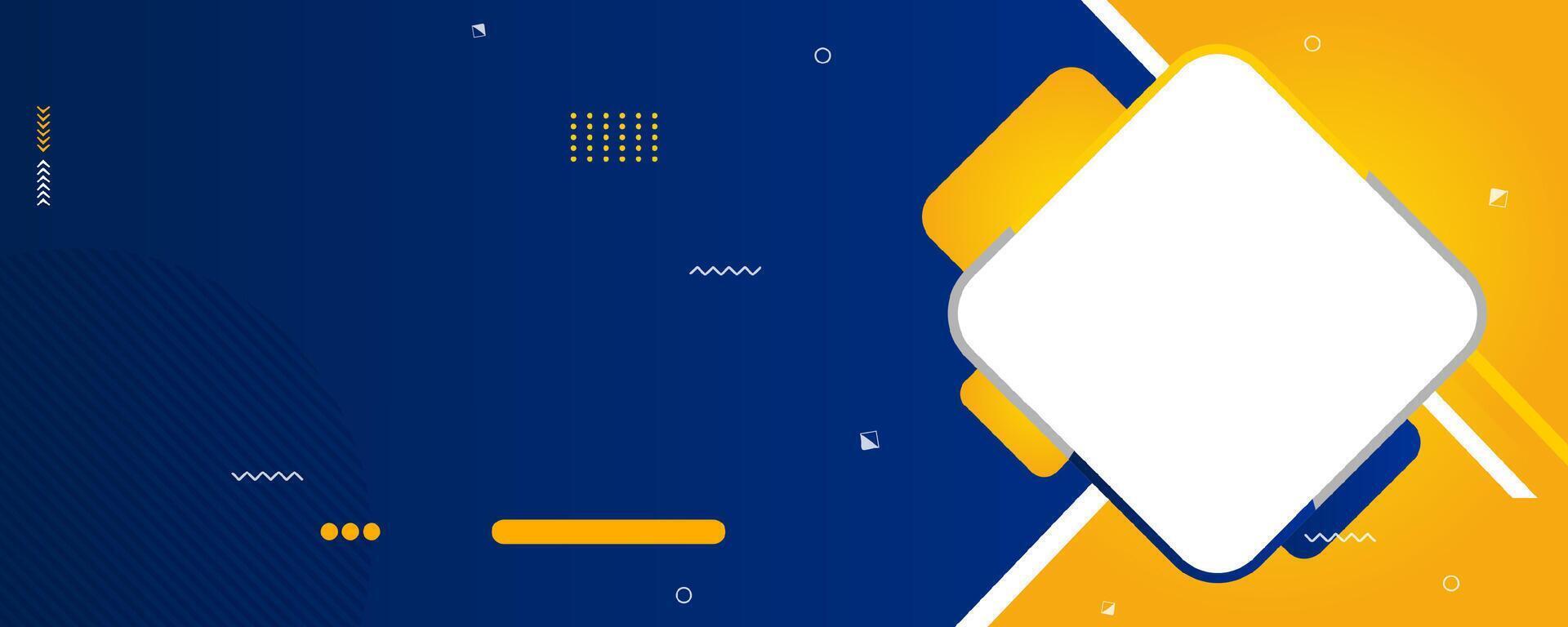 Landscape Yellow Blue Business Abstract Background vector