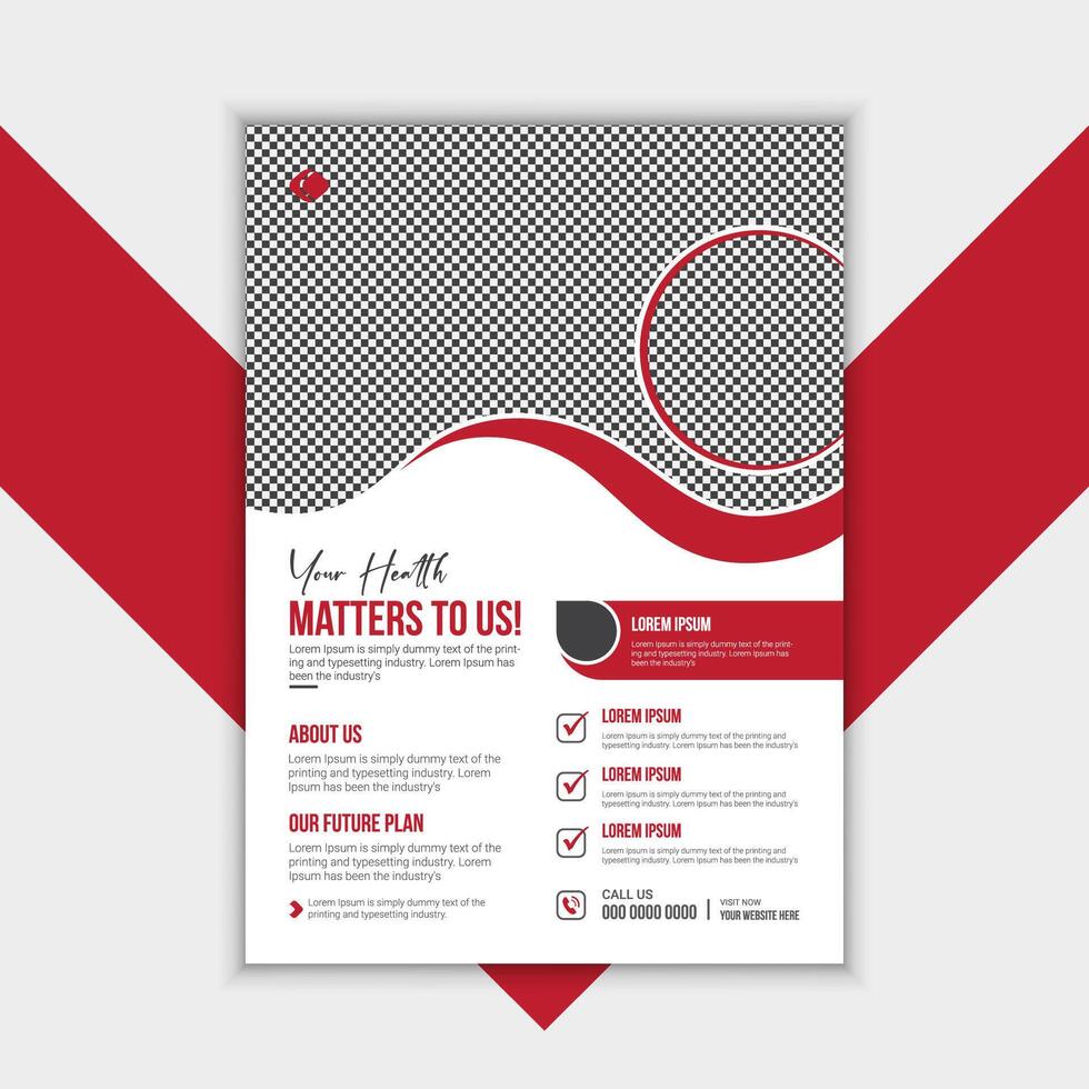 Urgent Care Services Flyer - Eye-Catching Layout vector