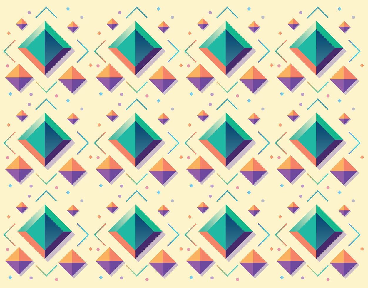 Geometric Symphony of Vibrant Shapes vector