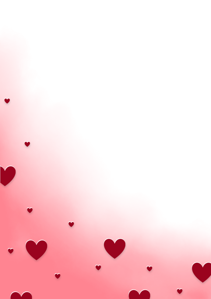 A pink heart shaped piece of paper with hearts png