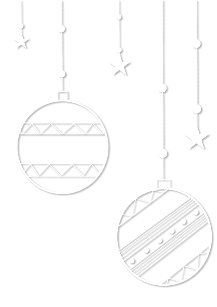 ornaments hanging strings on Transparent background png