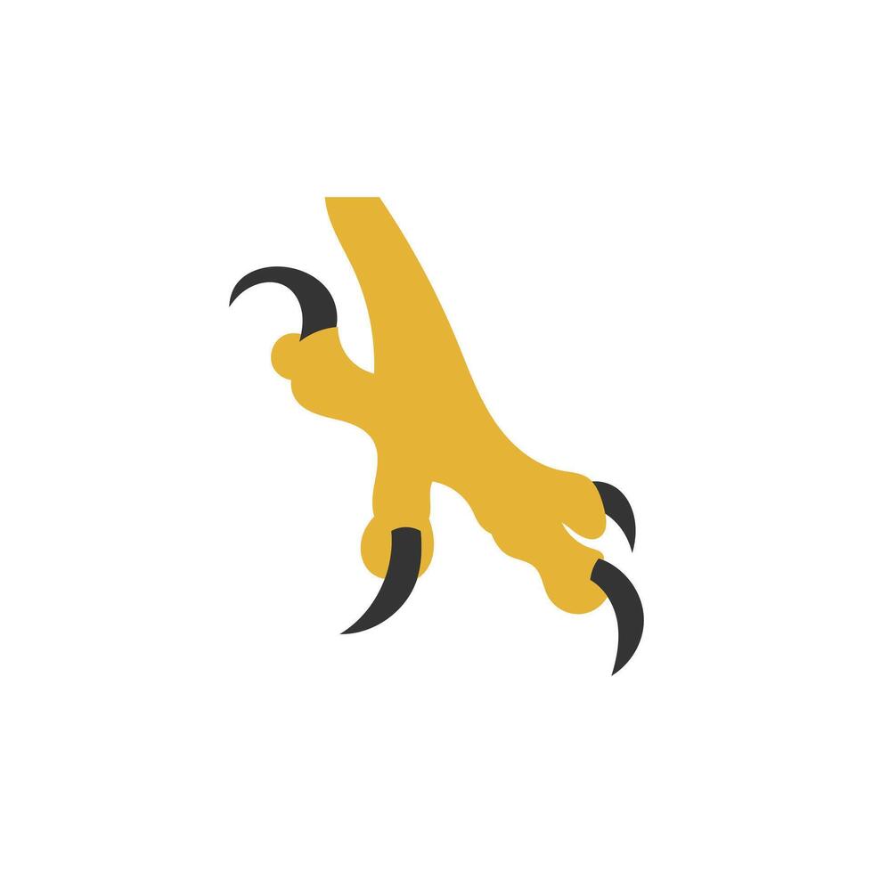 Icon or illustration eagle foot with blank background vector