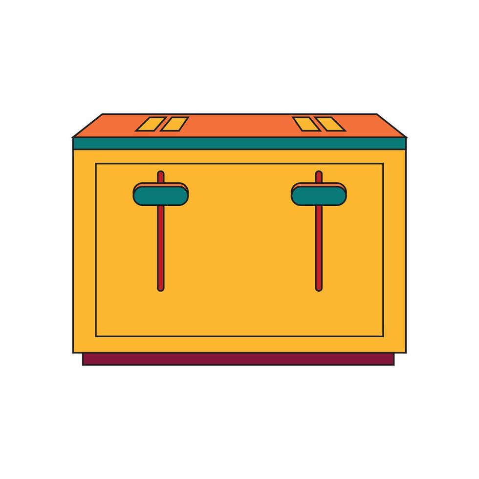 Illustration toaster unique design with blank background vector