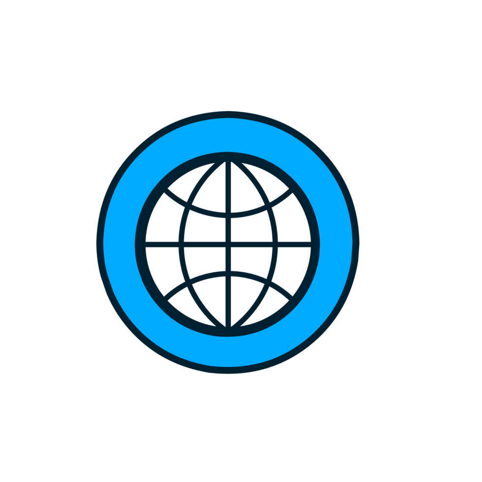 Globe Icon illustration, earth clip art symbol png