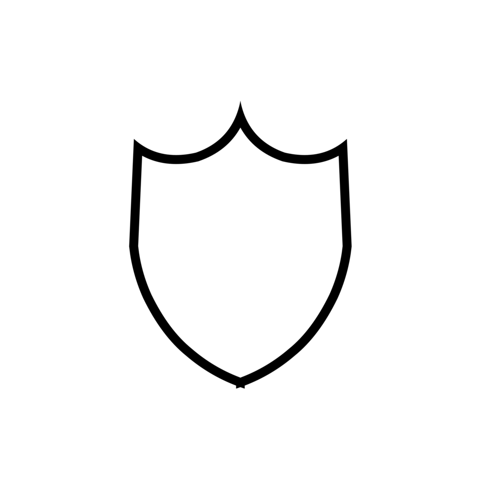 Simple Shield Icon for your design png