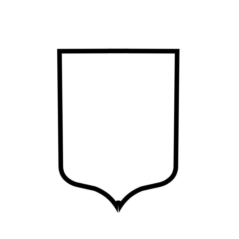Minimalist Shield symbol for your project png