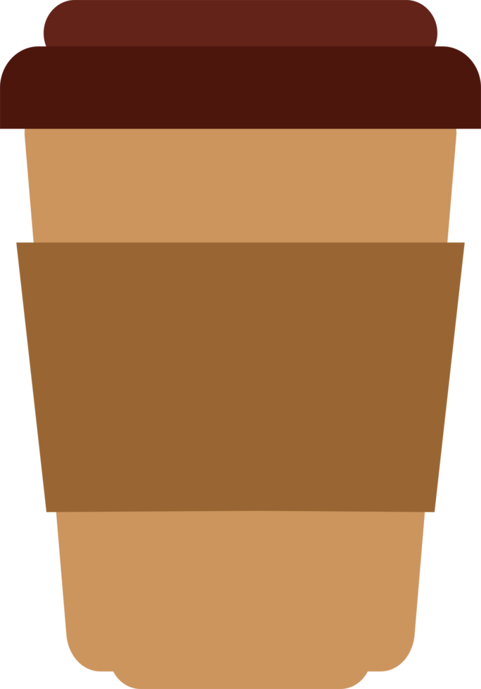 Stylized Graphic of Coffee Cup png