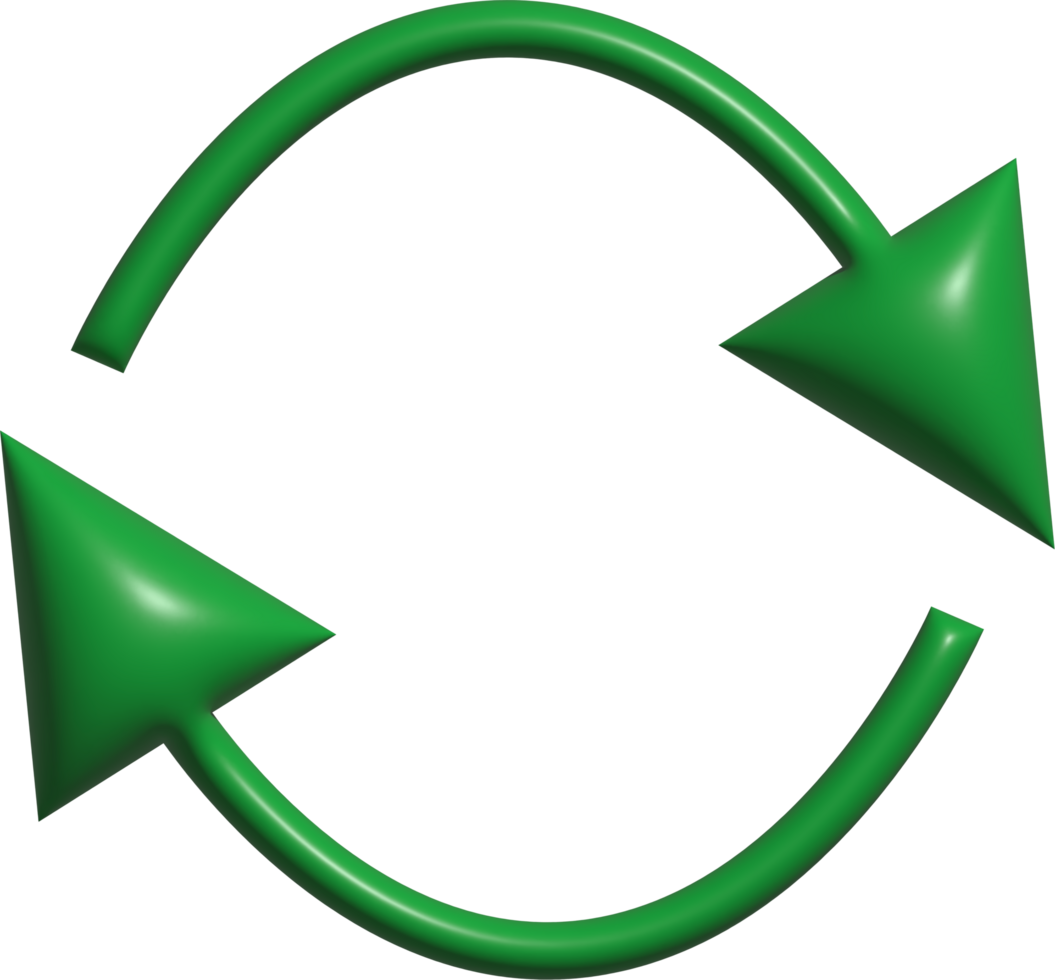 green arrows in a circular shape png