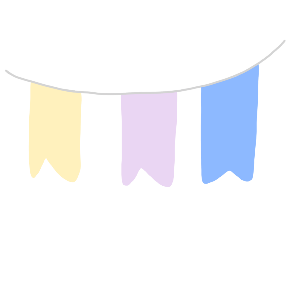 a colorful banner hanging on a rope png