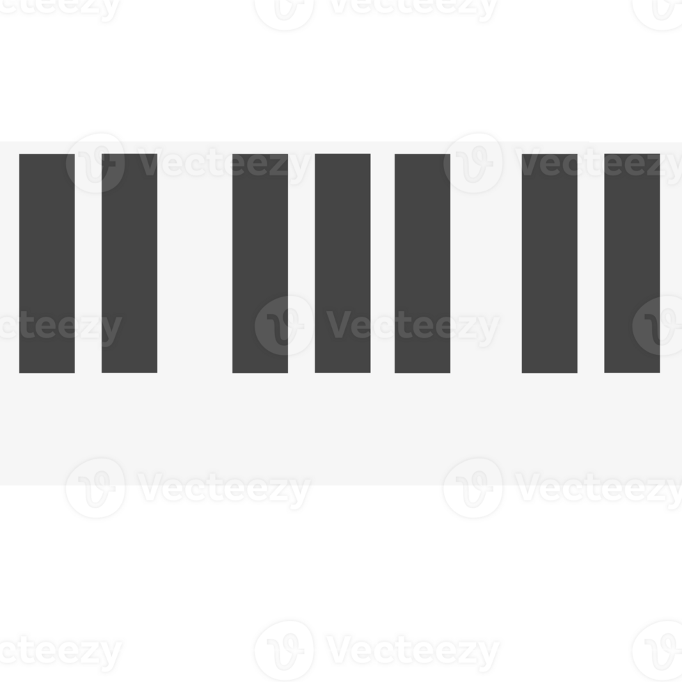 piano keyboard icon on transparent background png