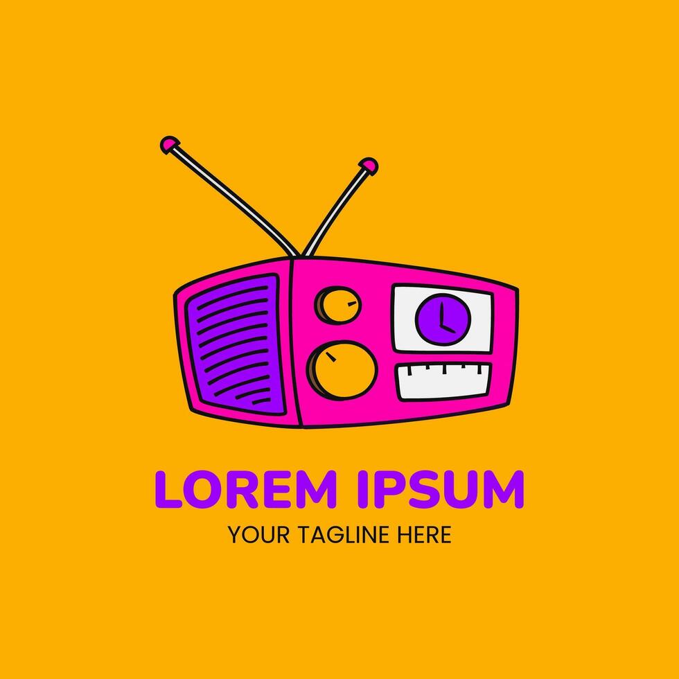 Illustration of Radio Logo Template vector