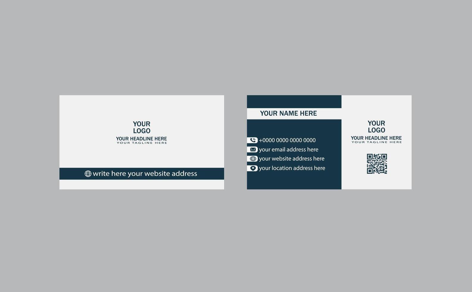 Editable Luxury Professional Business Card Design For Every Need vector