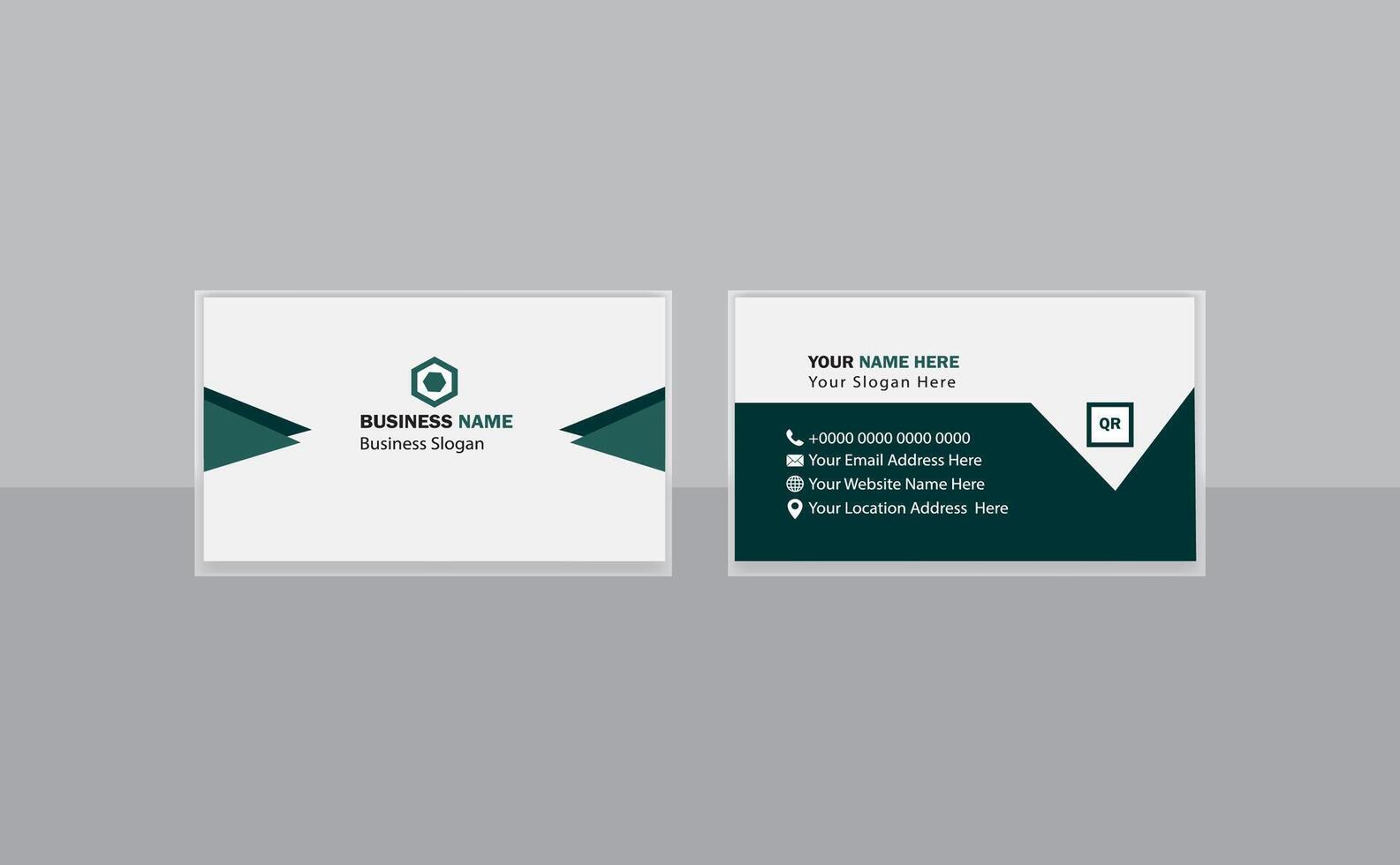 Editable Luxury Professional Business Card vector