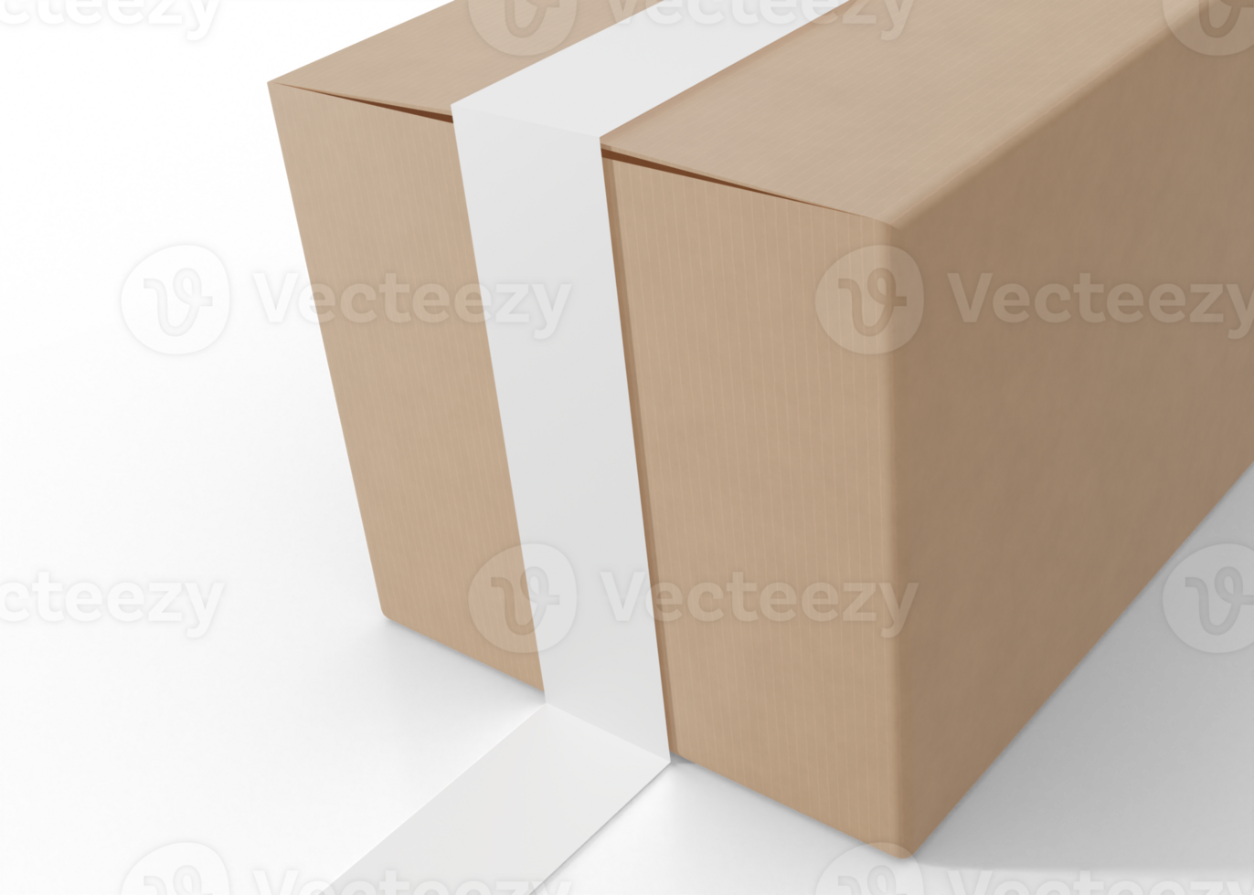 Realistic Cardboard Box png