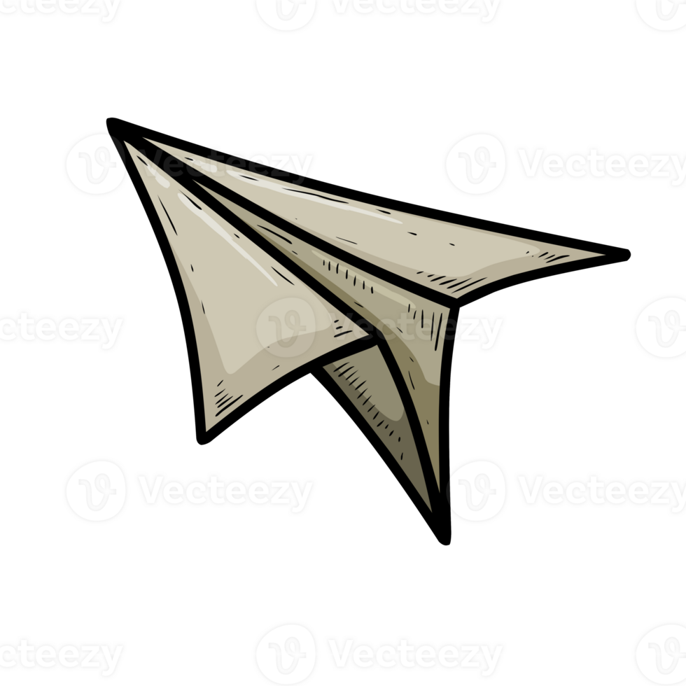 illustration of a paper plane png