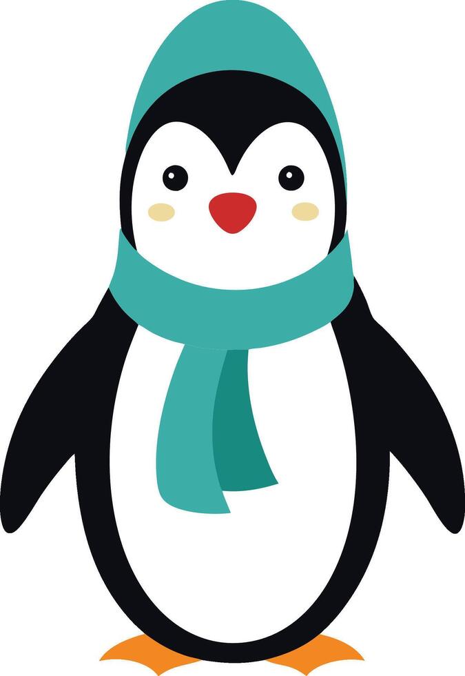 Penguin, little cute penguin art illustration vector