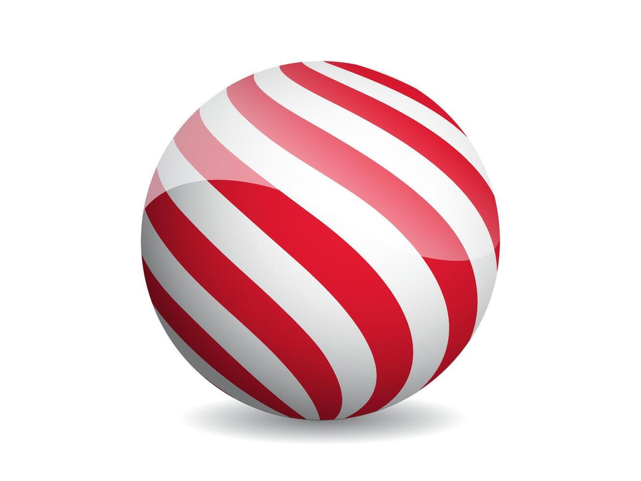 3D ball abstract illustration. Pattern sphere modern design. Round shape globe on white background. vector