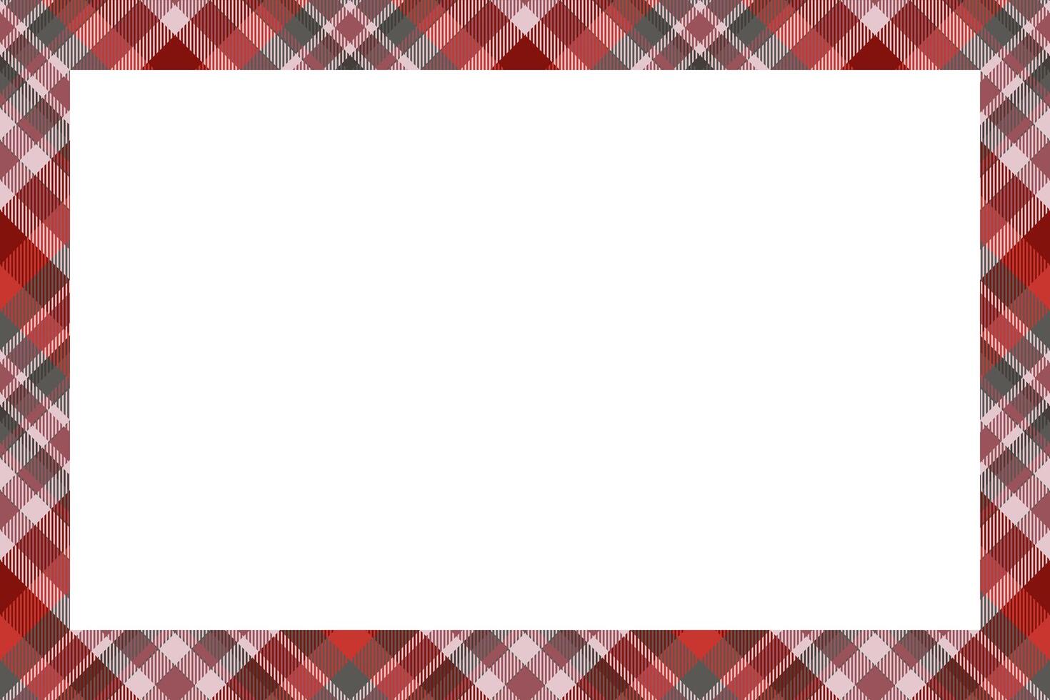 Vintage frame . Scottish border pattern retro style. Tartan plaid ornament. vector