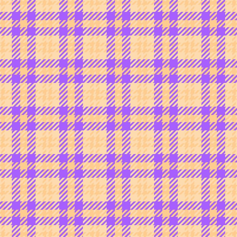 Club tartan textile , track background fabric check. Suite texture pattern seamless plaid in navajo white and orange colors. vector