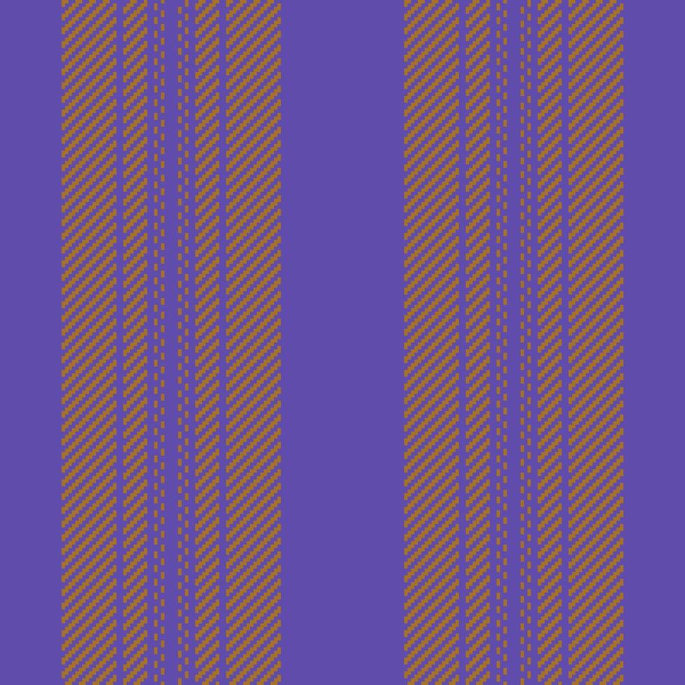 Cool pattern stripe vertical, cultural seamless background. Curve lines texture textile fabric in indigo and amber colors. vector