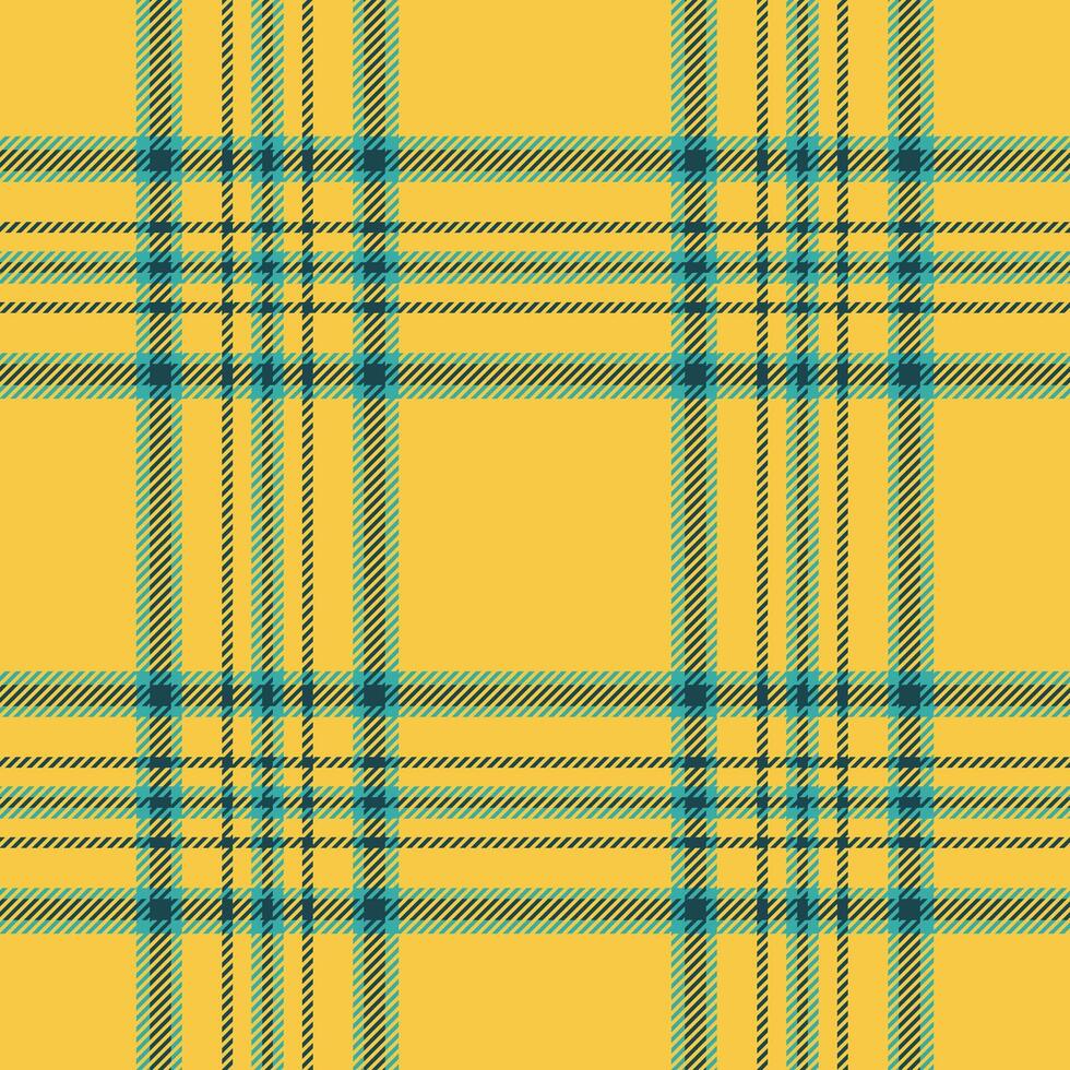 Plaid seamless pattern in yellow. Check fabric texture. textile print. vector