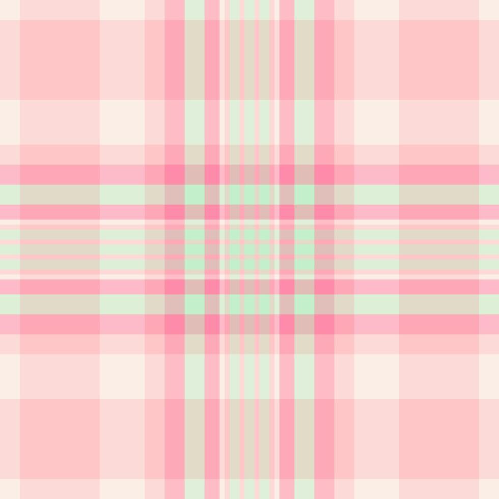 Halftone seamless tartan plaid, linear textile texture fabric. Retail pattern check background in light and red colors. vector