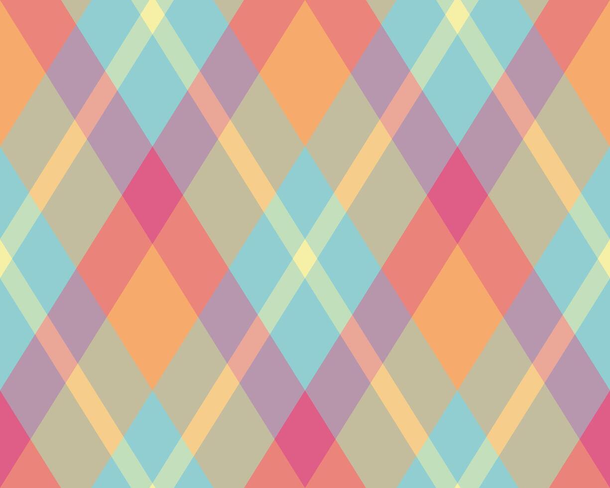 Vibrant pastel plaid pattern. Perfect for website backgrounds, textile designs, or crafting projects. This cheerful, geometric design offers a fresh and modern aesthetic. vector