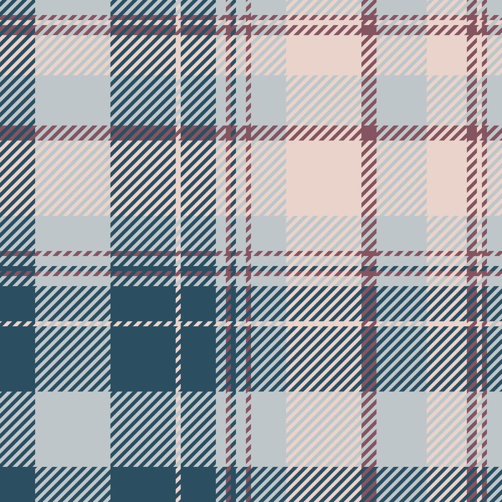 Woven textile texture tartan, idea fabric pattern seamless. Revival background plaid check in sky gray and cyan colors. vector