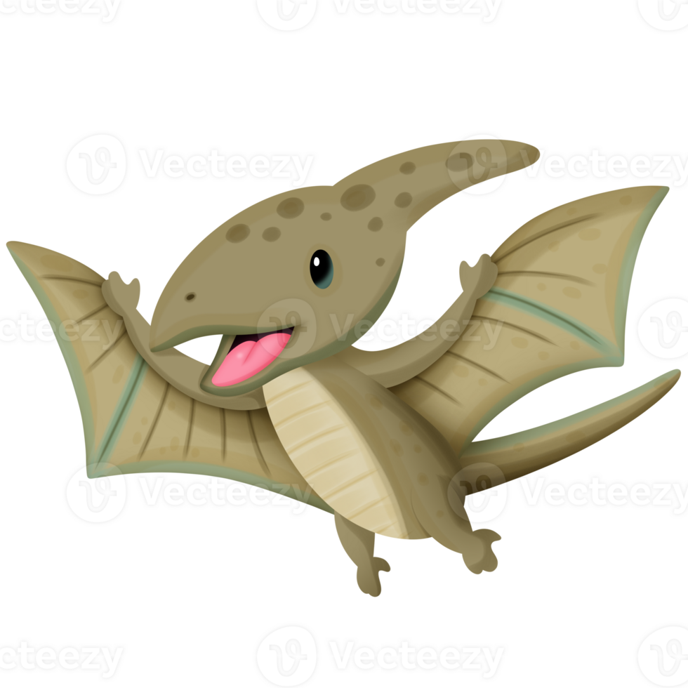 cartoon pterosaur drawing png