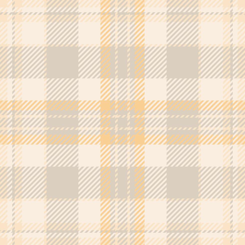 Infinity texture seamless, hanukkah tartan check fabric. Swatch plaid textile pattern background in light and amber colors. vector