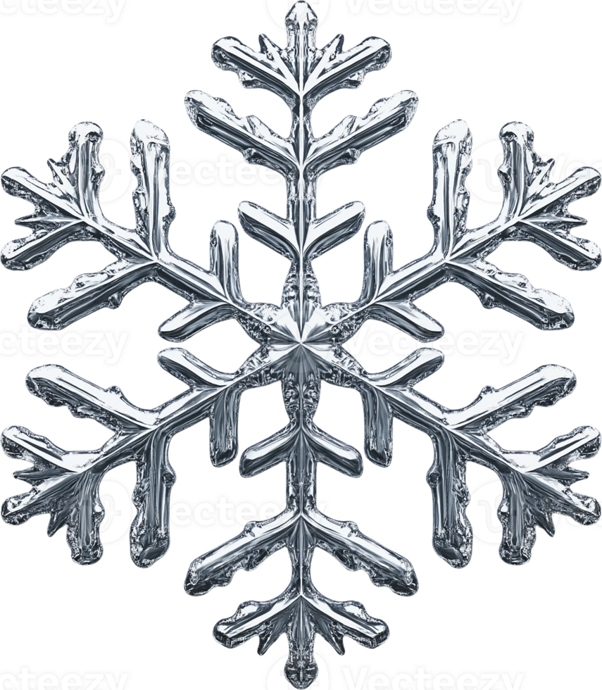a silver snowflake on a transparent background png