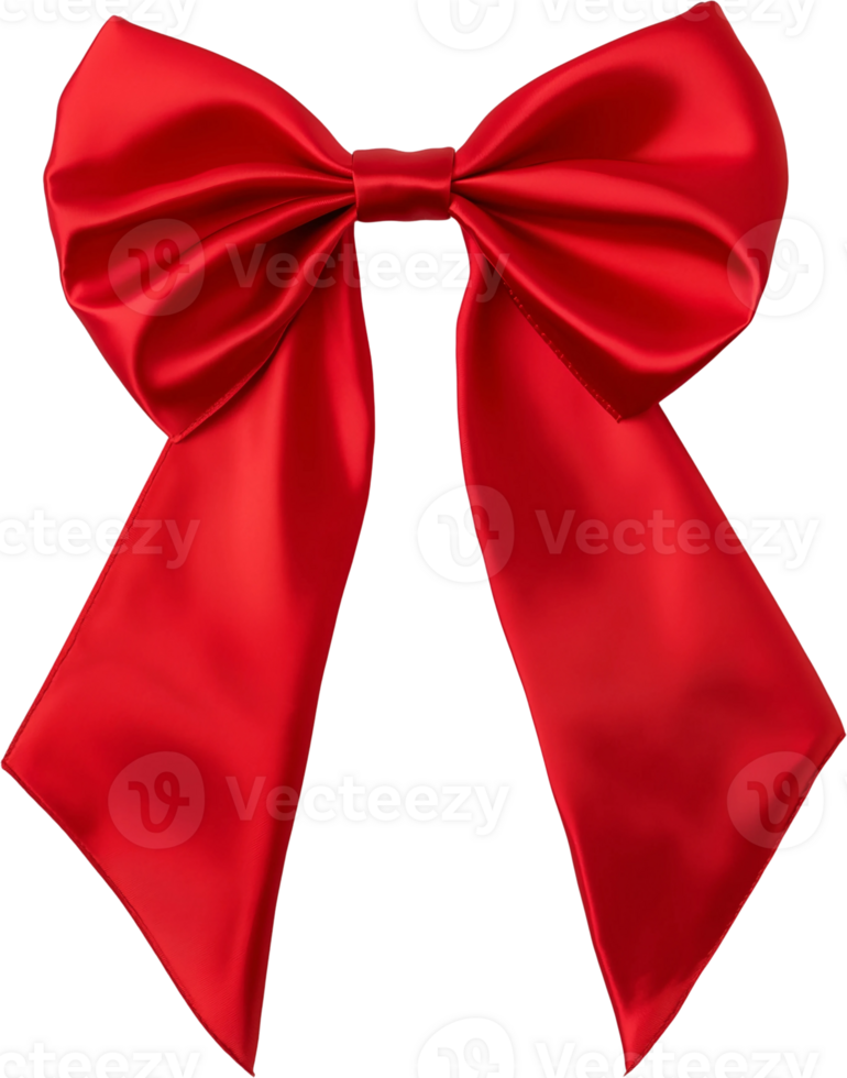 red bow on transparent background png