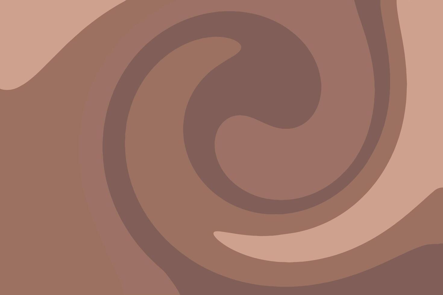 Abstract wavy lines seamless pattern isolated background. Mocha mousse color. vector