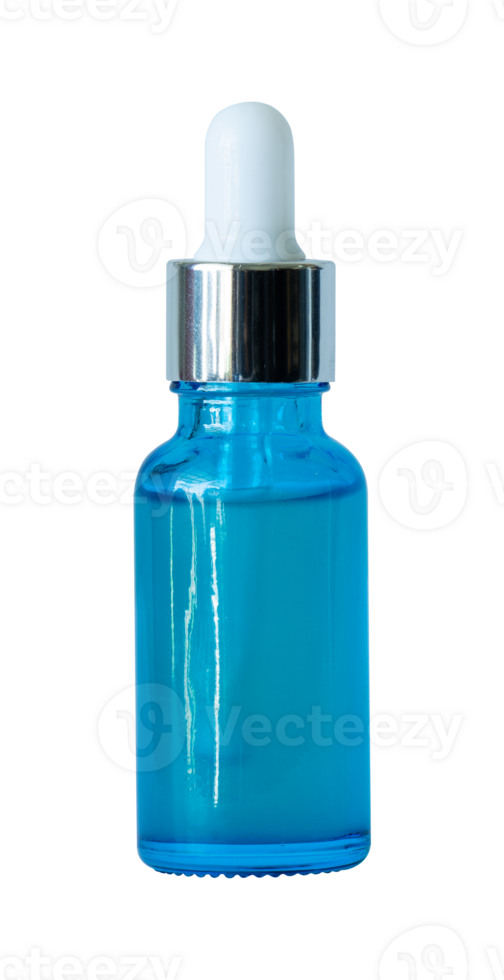 blue Serum bottle isolated png