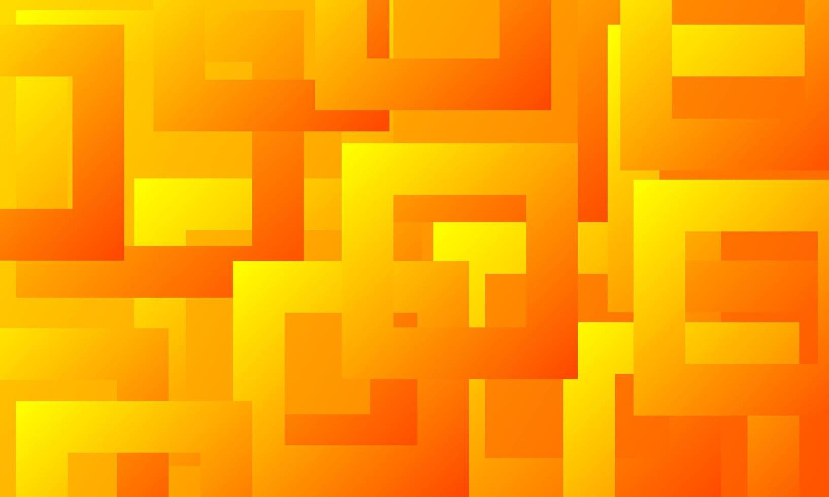 abstract yellow orange squares background vector