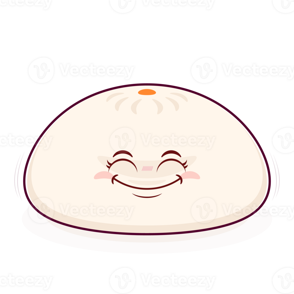 steamed buns smile face cartoon cute png