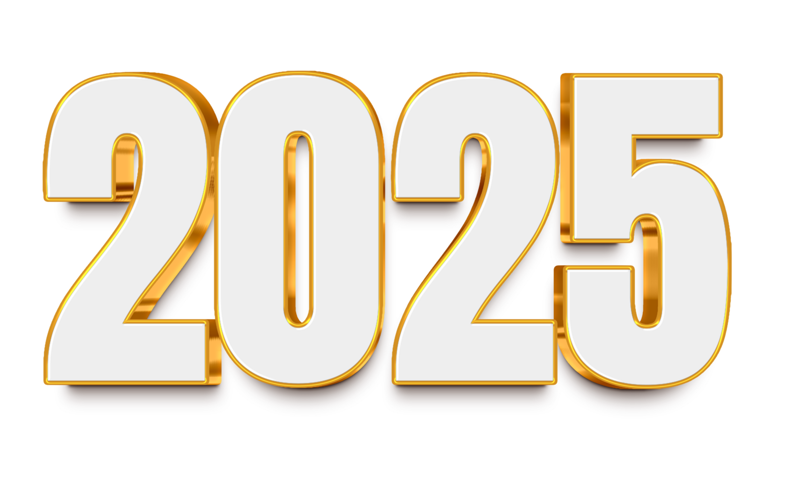 2025 Happy New Year Backdrop Festive Gold and Blue Design for Marketing png
