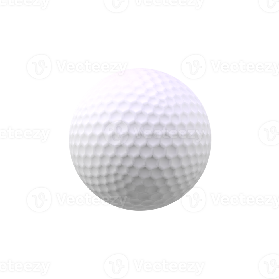 Golf Ball isolated 3d render icon illustration png